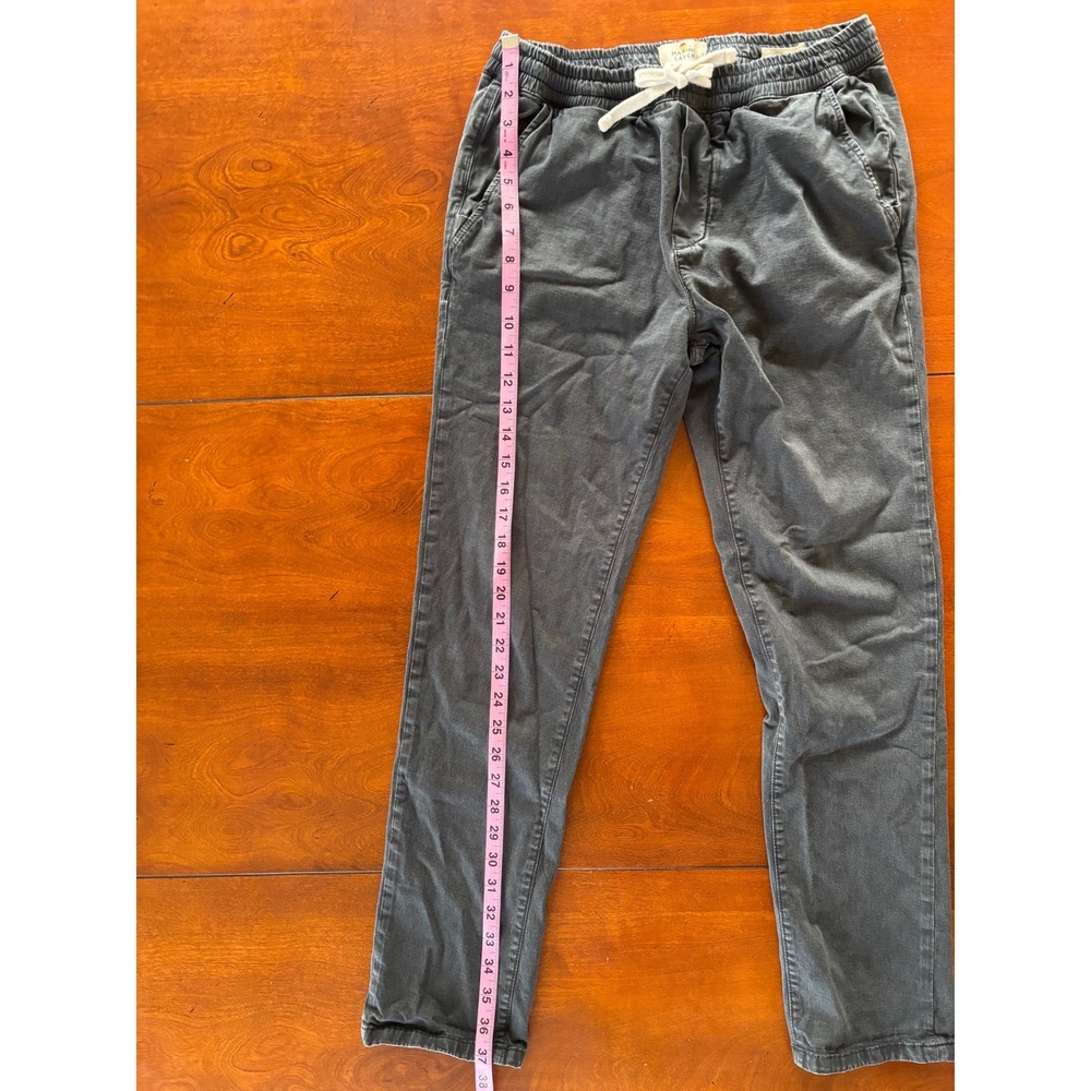 Marine Layer Mens Slim Fit Jogger Pants Charcoal Organic Cotton Blend Small - Picture 6 of 10